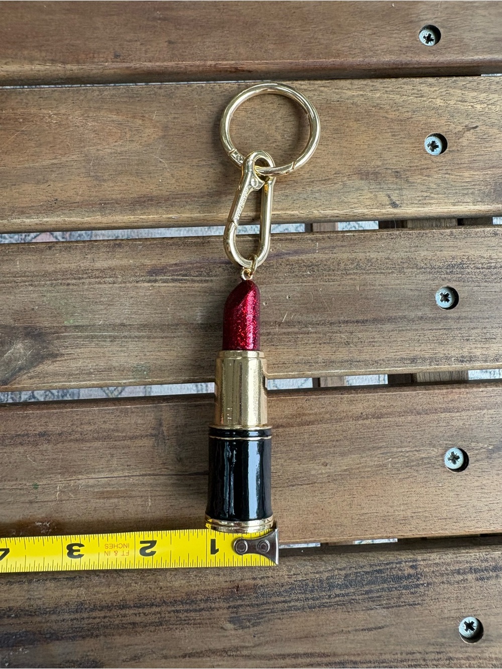 Sephora Baublebar Red Lipstick Keychain Bag Charm - Picture 4 of 5